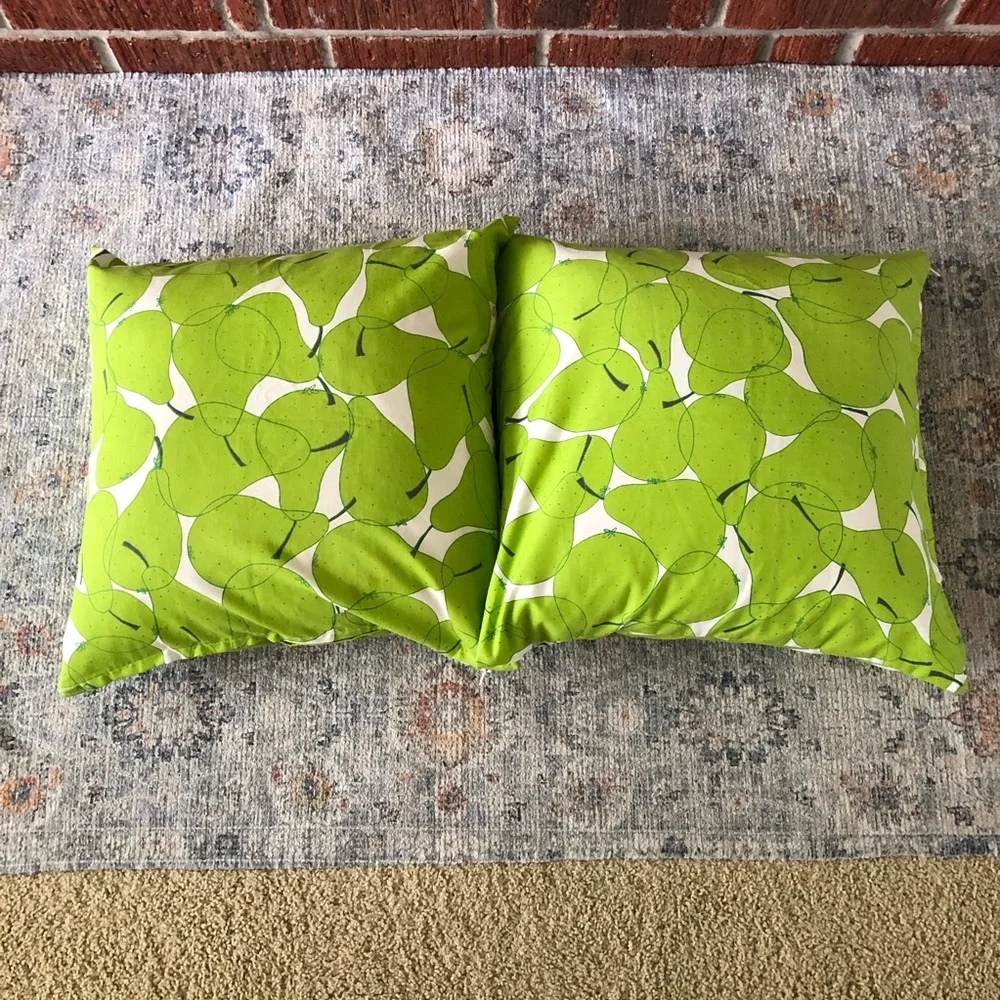 Ikea Set of 2 Pear Pillow Covers 20”x20”